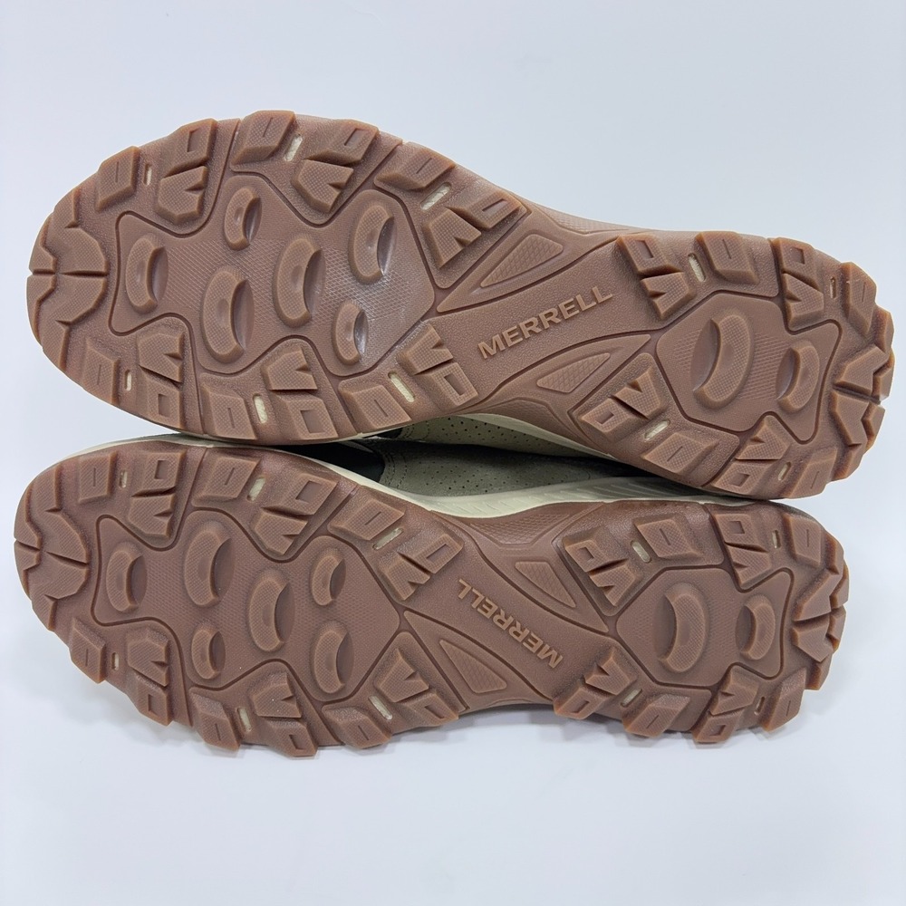 Merrell Tempo Sol Hiking Shoes Men's 11.5‎ Moss Green Tan Suede Mesh J038729 - Picture 10 of 11